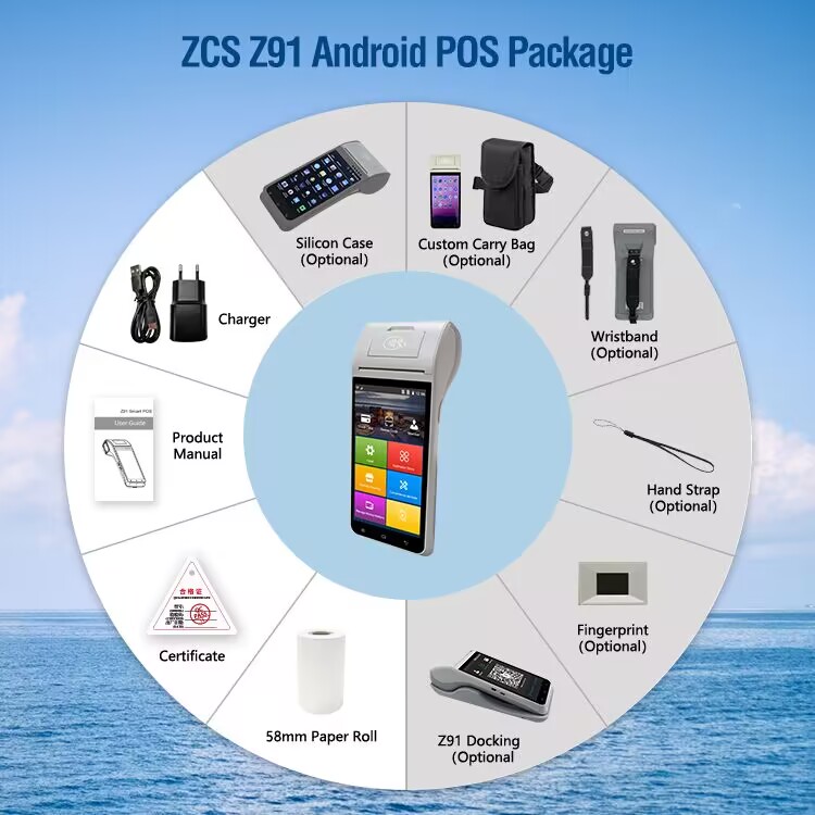 Android POS System Z91 Handheld Device